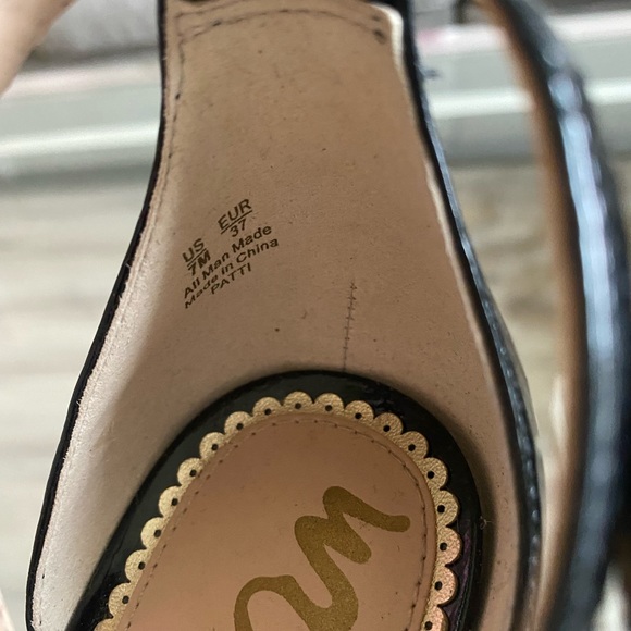 Sam Edelman Black Heels Size 7 - Picture 4 of 6